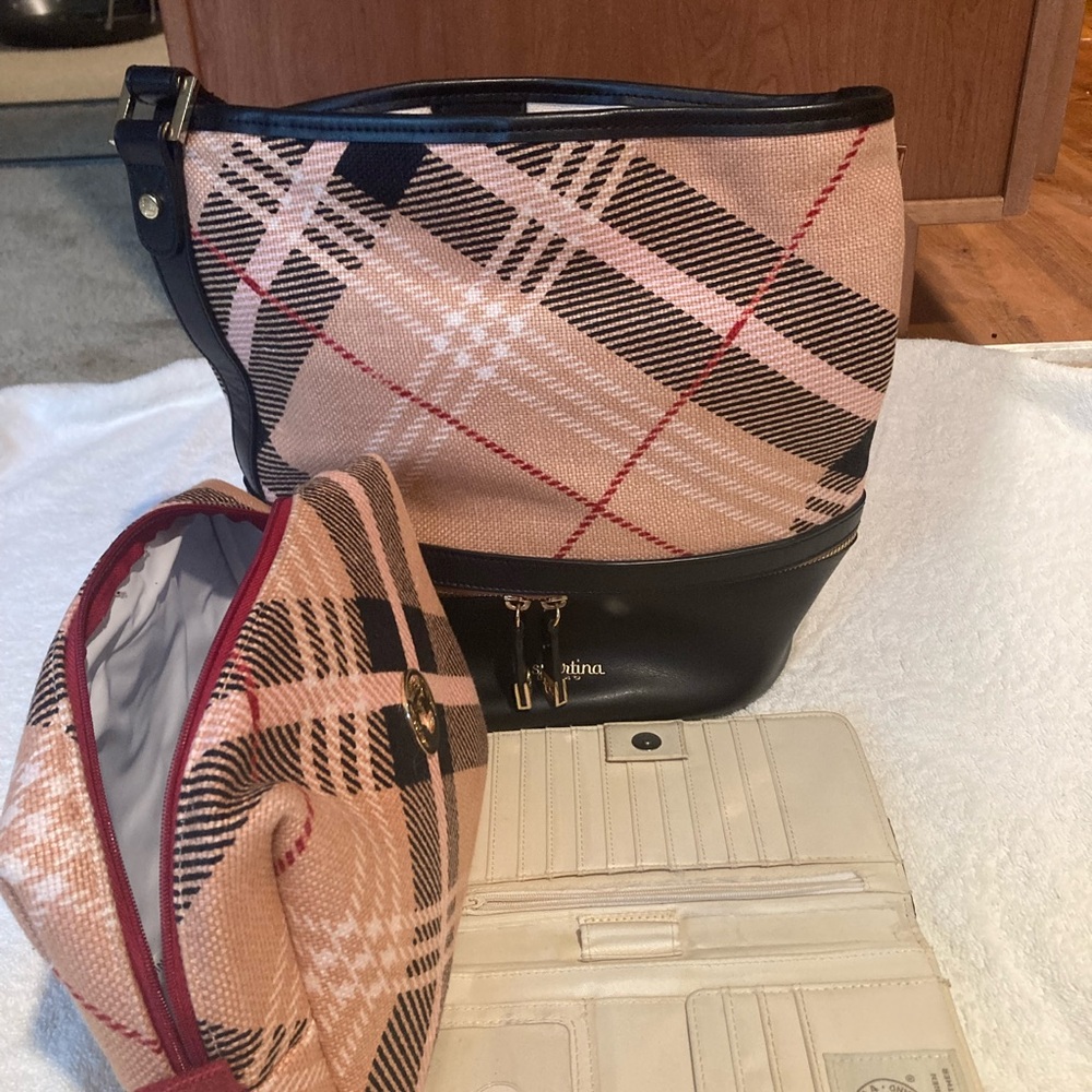 Spartina Plaid Women's Bag Set